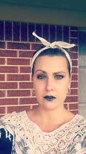 Preventing sweat from getting into eyes during outdoor activities with  Chapstick