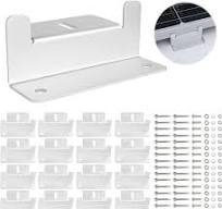Amazon | aleawol 16個セット ソーラー パネル取付金具 アルミニウム合金 Z ブラケット 太陽光パネル 取り付け金具 端部固定金具  ボート、RV、屋根、壁およびその他のオフガード取り付けに適した（シルバー） | 太陽光発電用機器・部材