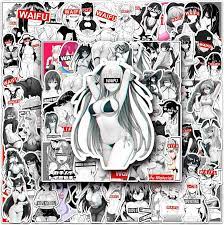 Amazon.com: Anime Girl Stickers, Waifu Anime Graffiti DIY, Slutty Anime  Stickers, New Car Driver Stickers, PVC Waterproof, Japanese car  Stickers,Mixed Set Not Duplicate of 101 (5.5