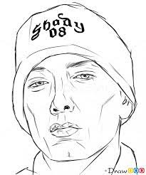 How To Draw Eminem Celebrities Eminem Drawing Eminem Rapper Art