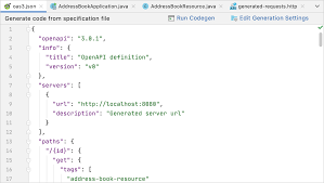 Openapi Intellij Idea