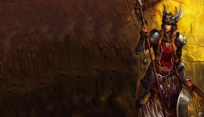 Thor ragnarok tessa thompson valkyrie free download wallpaper hq. Fantasy Valkyrie Wallpaper And Hintergrund 1366x786