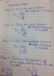 Multiplying By 1 Digit Algorithm Method Standard Algorithm Multiplication Education Math Algorithm
