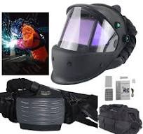 Máscara Purificadora de Ar Alimentada por PAPR, Capacete de Soldagem,  Respirador Digital, Automático, 5 Sensores, True Color, 1111 EN379,  Panorâmica - AliExpress