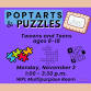 PopTarts & Puzzles for Tweens & Teens event image