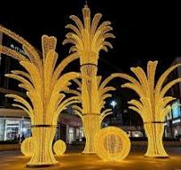 Large outdoor commercial decorative ball mall decoration LED 3D motif