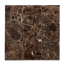 4 X 4 Emperador Dark Marble Polished Field Tile Marble Polishing Tile Samples Nybro