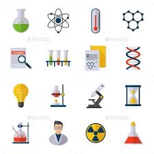 Chemistry Icon Flat Modern Business Cards Design Chemistry Modern Business Cards