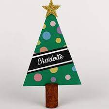 Pour le numéro de table ou pour le nom de chaque invité. Porte Nom De Noel Sur Tete A Modeler