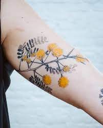 Julia Toebel On Instagram Some Beautiful Blossoms From The Acacia Tree For Franzi Flower Nature Acacia Akazie Berlin Ber Acacia Tree Tattoos Body Art