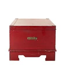 Sei furniture pyramid storage trunk, coffee table, espresso. Trunk Coffee Table Red Lacquar Propnspoon