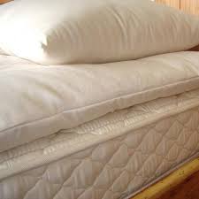 Deep Sleep Quilted Mattress Topper 100 Eco Wool Covered In Organic Cotton Purelivingspace Com Mattress Topper Wool Mattress Wool Mattress Pad
