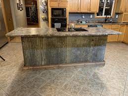 They are installed under the counter, alongside your regular cabinet drawers. Galvanized Metal Island Metal Kitchen Island Metal Island Rustic Kitchen