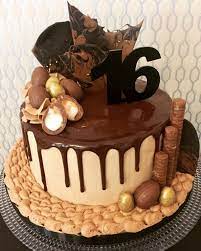 16th birthday 2 tier tiffany box cake. 16th Birthday Cake Chocolate Ganach Drip Cake Sweet 16 Birthday Cake Birthday Cake Chocolate 16th Birthday Cake For Girls