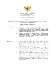 Sk perangkat desa rensing bat, baru 2019 : Sk Sekdes Pdf