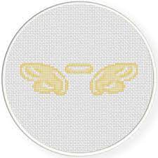 Completed pattern will look beautiful both in a frame and as a charming addition to pockets on. Halo And Wings Cross Stitch Pattern Cross Stitch Patterns Free Cross Stitch Charts Cross Stitch Baby
