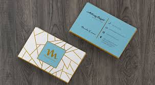 Download Free Colored Edge Front Back Business Card Mockup Psd Designbolts