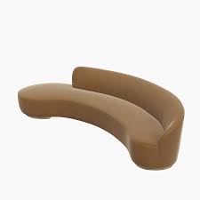 This model is accurately sized to match the real object. Vladimir Kagan Curved Sofa With Arm 3d Model 25 Obj Fbx Max Dwg 3ds Free3d