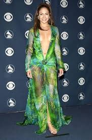 Jennifer lopez's plunging, green, jungle print versace gown is one of the most talked about fashion moments in history, but it turns out, choosing the daring dress lopez said her stylist urged her to wear the white dress since three other people, including designer donatella versace, had previously. Jennifer Lopez Green Versace Dress Grammy Dresses Grammy Awards Dresses Iconic Dresses