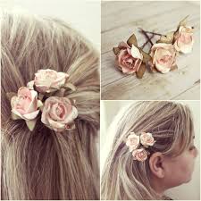 Spring Flower Hair Pins Floral Hair Clip Bridesmaids Etsy Flower Hair Accessories Flower Hair Pin Flowers In Hair
