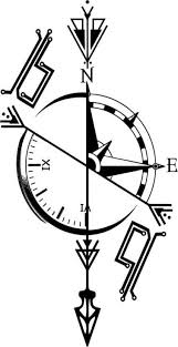 Black And White Compass Stencil Tattoo Tattoo Compass Girl Love 41 Best Ideas Compass Tattoo Geometric Compass Tattoo Arrow Tattoos