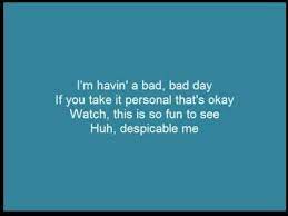 Pharrell Despicable Me Bad Day Youtube