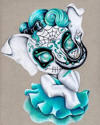Updated at march 09, 2016 5:31 pmfirst published at august 07, 2015 12:23 pm. Sugar Skull Ellie 8x10 Art Print Etsy Elephant Tattoos Elephant Skull Skull Art