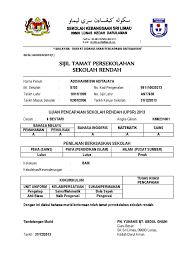 The copyright of the image is owned by the owner, this website only displays a few snippets of several keywords that are put together in a post summary. Sijil Tamat Persekolahan Sekolah Rendah