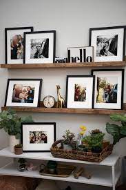 how to make your own picture perfect photo ledge leather strap shelves diy decor projects closets by design
