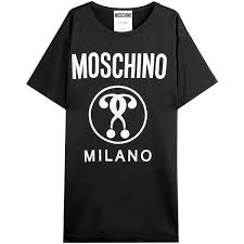 Moschino Logo T Shirt Dress Black Shirt Dress Oversized Tee Shirt Oversized T Shirt Dress