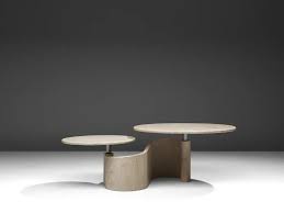 Sculptural Travertine Coffee Table In 2020 Travertine Coffee Table Coffee Table Coffee Table Square