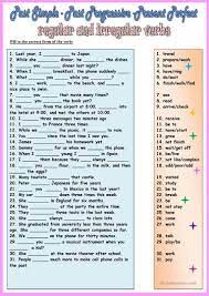 past simple past continuous present perfect present perfect tenses past