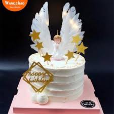 Angels are everywhere at oriental trading. 1 Set Angel Moon Stars Baby S Theme 1st Birthday Cake Decoration One Cake Topper Baby Shower Shopee Philippines