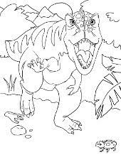 Darmowe kolorowanki do druku z tyranozaurem. Dinozaury Kolorowanki Do Wydruku Dla Dzieci Z Dinozaurami