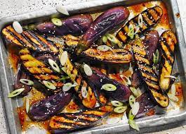 Recipe Grilled Miso And Honey Marinated Aubergines Sainsbury S Recipes Recipe Aubergine Recipe Bbq Recipes Vegetarian Bbq