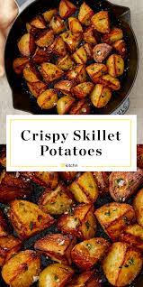 The Easiest Way To Get Crispy Potatoes Pan Fry Them Recipe Crispy Potatoes Skillet Potatoes Fried Potatoes Recipe