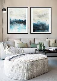 Set Of 2 Digital Prints Xxl 20x 30 Printable Art Wall Decor Instant Download Diptych Art Abstract Digital Print Blue Modern Artwork Decor With Images Printable Art Wall Decor Bathroom Artwork Instant Art
