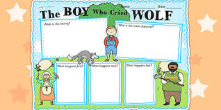 The cat and the rooster. The Boy Who Cried Wolf Story Review Writing Frame Aesops Fables