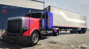 Peterbilt 389 Optimus Prime Paintjob With Trailer 4k Gta5 Mods Com
