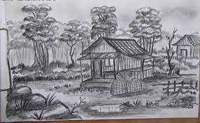 Sketsa gambar pemandangan alam yang indah kreasi. 11 Gambar Sketsa Pemandangan Yang Indah Sketsa Gambar Pemandangan Desa Traffic Club Download 120 Sketsa Gambar Pemandangan A Pemandangan Lukisan Painting