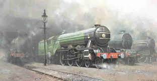 David Shepherd Scotsman 34 Paintings Prints Steam Art Train Art Steam Trains