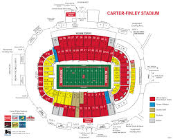 carter finley stadium seating chart with seat numbers