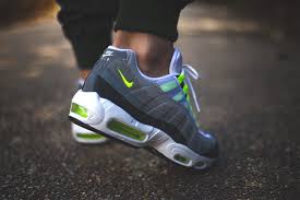 Nike Air Max 95 Grey Green White Mens Sale Uk Nike Air Max Air Max Nike Air Max 95