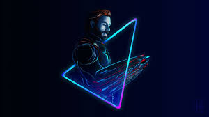 Purple, light, neon lights, night, lighting, darkness, neon sign. Captain America Neon Wallpaper Hd 1920x1080 Wallpaper Teahub Io