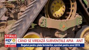 400 de euro/ha pentru cultura de lucerna si 269 de euro/ha pentru cultura de soia. Cand Se PlÄtesc SubvenÈiile Ant De La Apia Youtube
