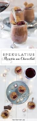 Spekulatius Mousse Au Chocolat Mit Kandierten Kirschen Weihnachten Kochen Dessert Weihnachten Einfacher Nachtisch