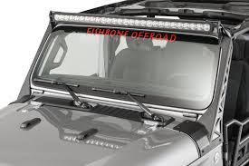 Fishbone Offroad Fb21058 52 Windshield Light Bar Bracket For 18 21 Jeep Wrangler Jl Gladiator Jt Quadratec