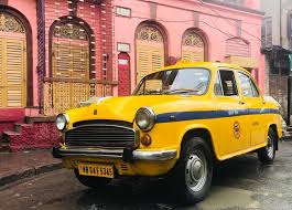 Ambassador Taxi Yellow Cab Kolkata Vintage Classic Calcutta India Yellow Taxi Yellow Cabs Calcutta