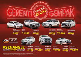 Toyota Tawar Rebat Tunai Aksesori Percuma Bayaran Ansuran Rendah Gerenti Gempak