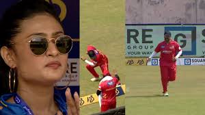 Ashwin Babu takes an outstanding catch